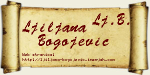 Ljiljana Bogojević vizit kartica